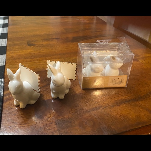 🆕Set of two bunny meal place card holders Easter - Picture 4 of 5